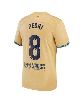 Nike Men's Pedri Gold Barcelona 2022/23 Away Replica Player Jersey