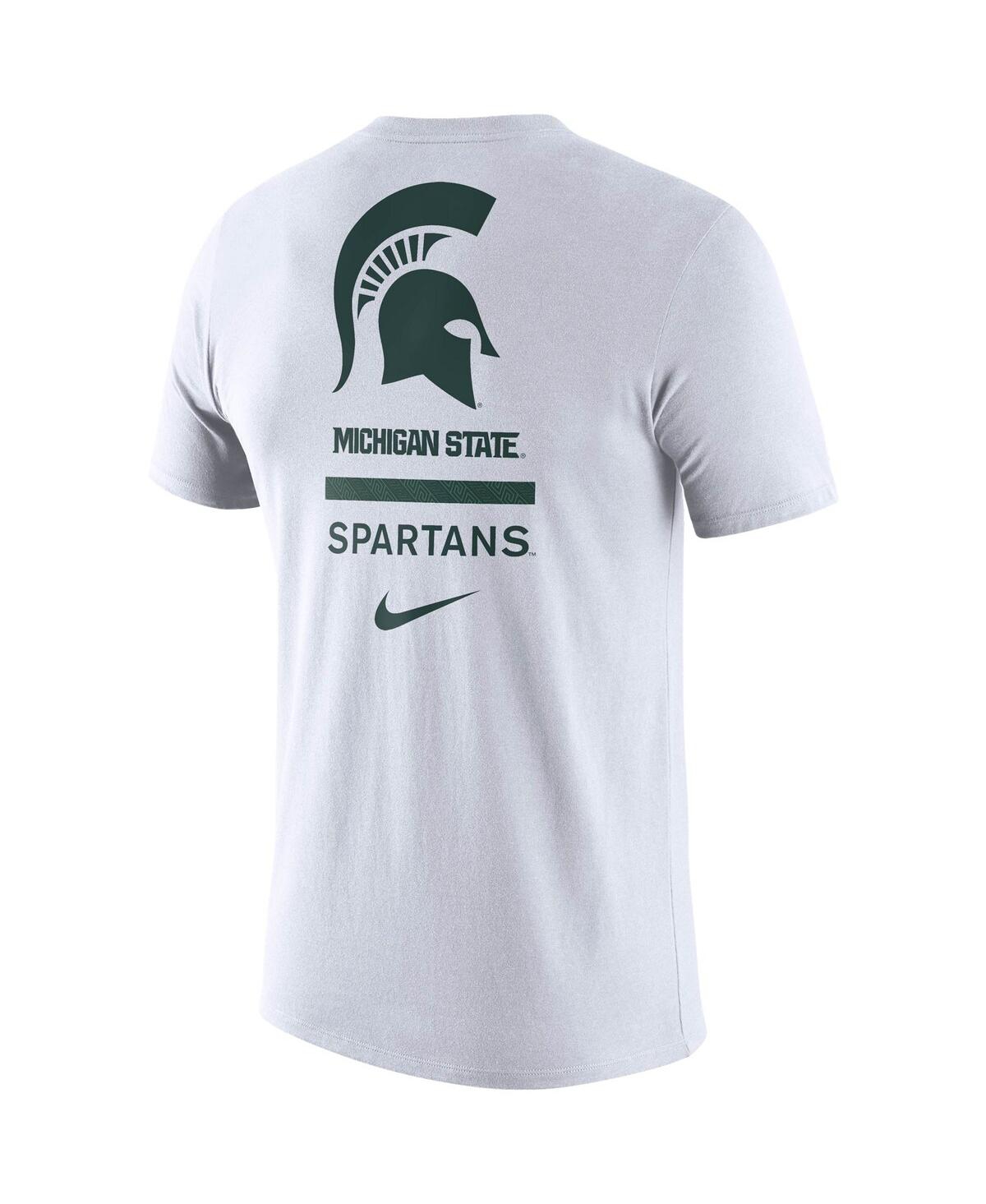 Men's NikeMichigan State Spartans Dna Logo Performance T-shirt - White