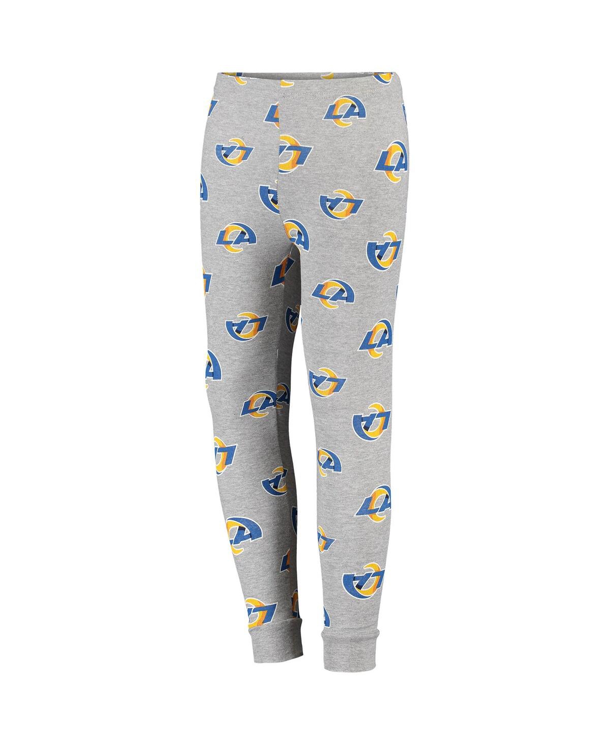 Youth BoysLos Angeles Rams Long Sleeve T-shirt and Pants Sleep Set - Gray