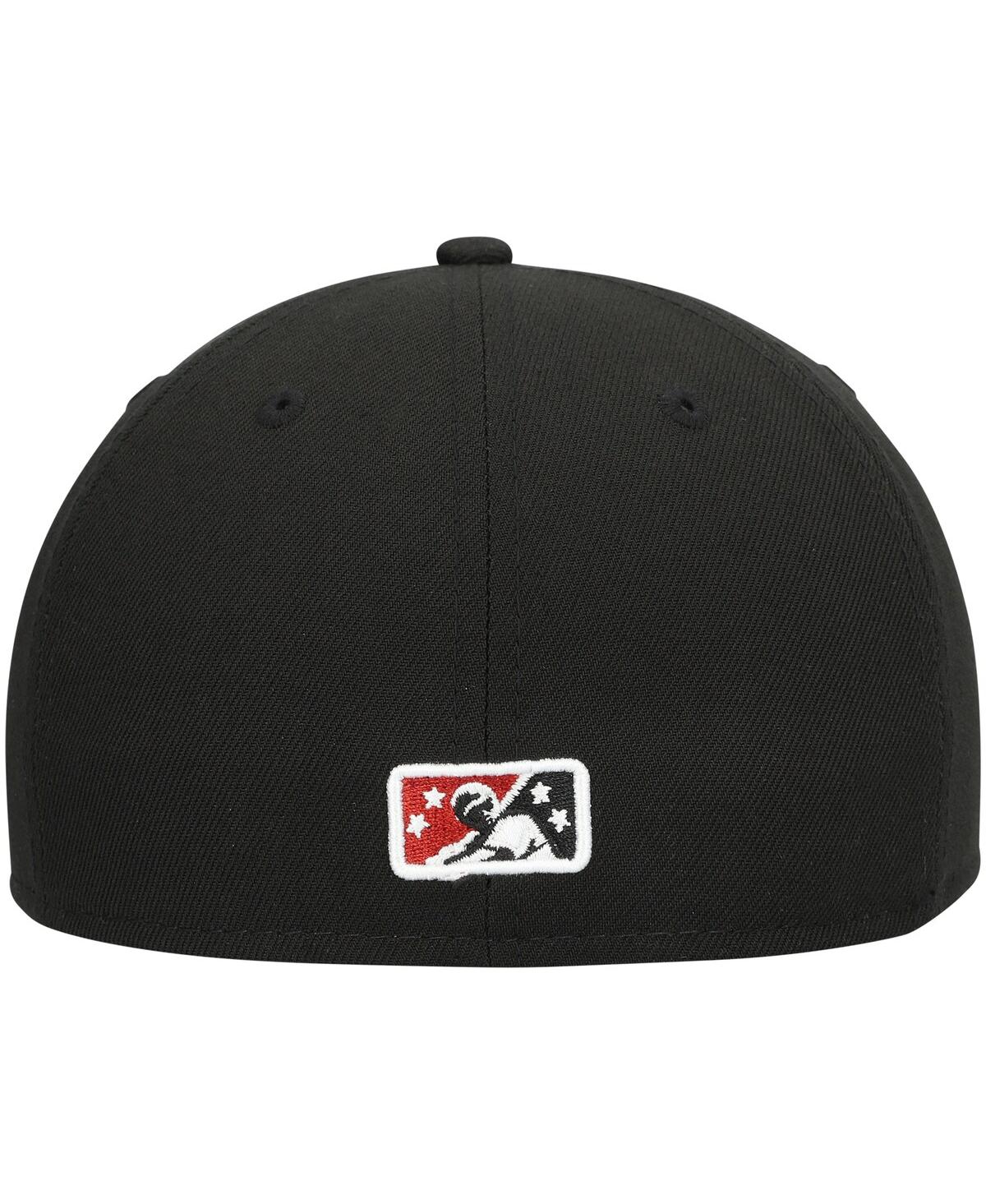 Men's New EraQuad Cities River Bandits Authentic Collection Team Alternate 59FIFTY Fitted Hat - Black