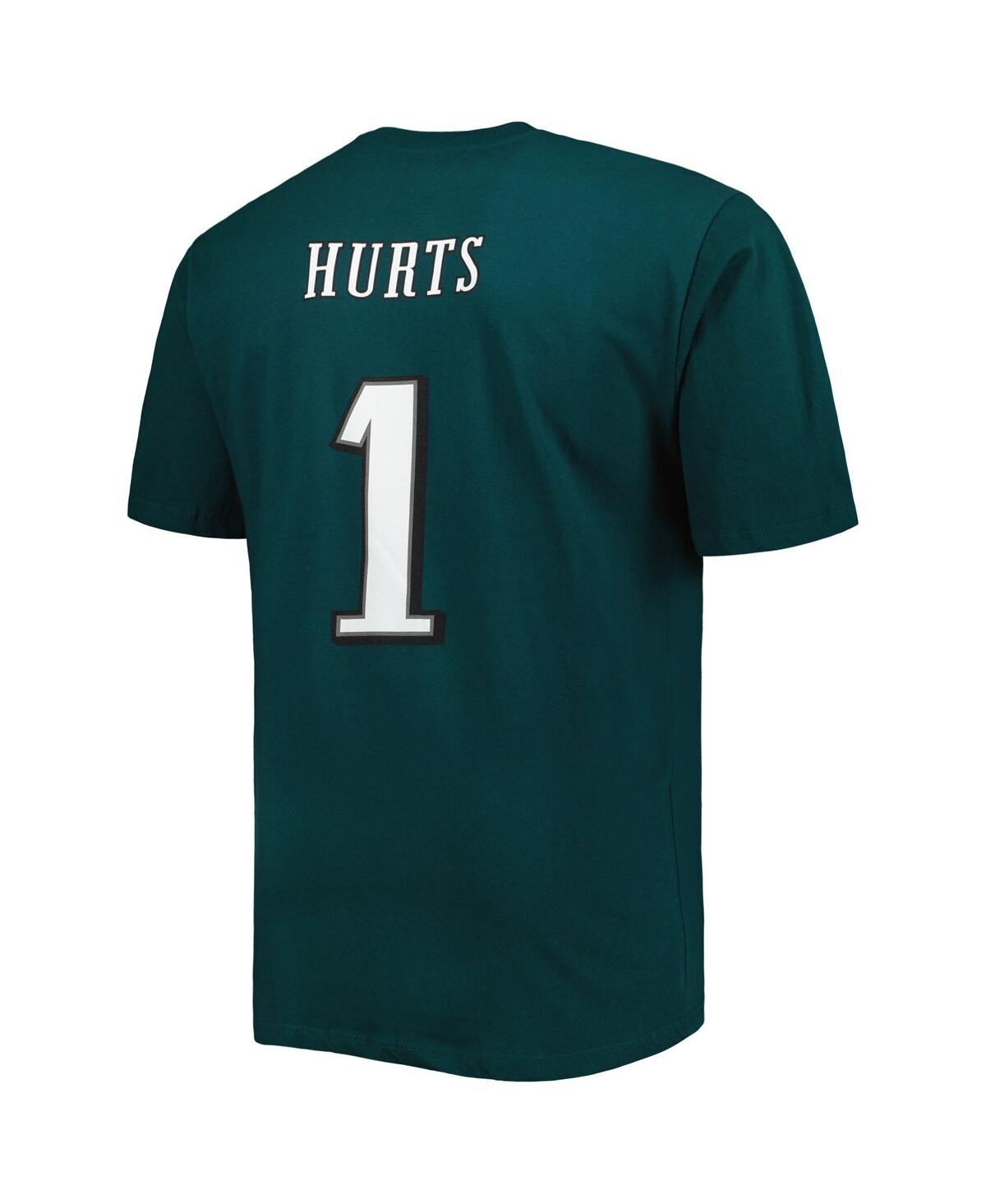 Men's Fanatics Jalen Hurts MidnightPhiladelphia Eagles Big and Tall Player Name and Number T-shirt - Green