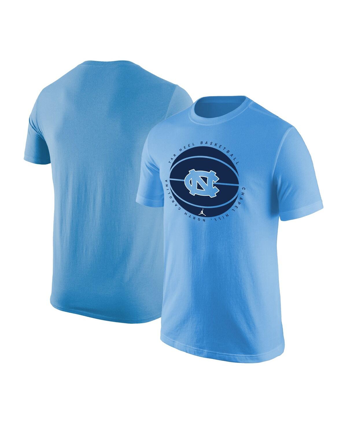 Men's JordanNorth Carolina Tar Heels Basketball Logo T-shirt - Carolina Blue