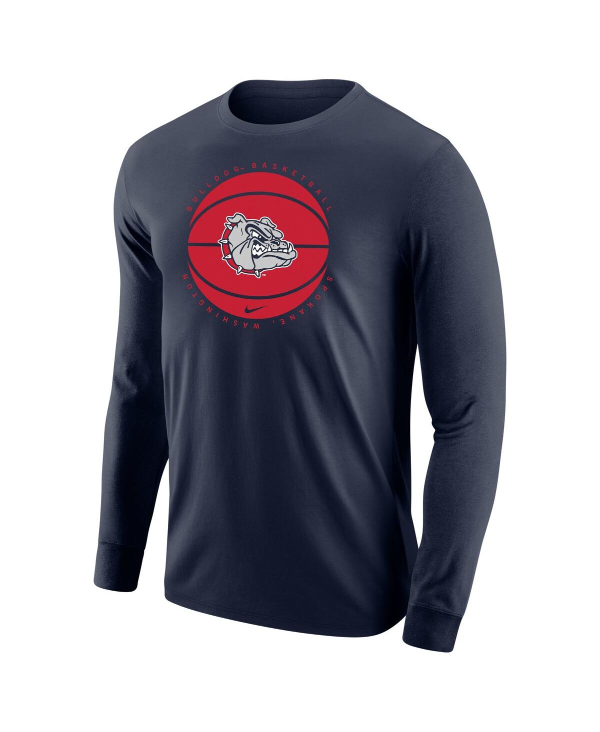 Men's NikeGonzaga Bulldogs Basketball Long Sleeve T-shirt - Navy