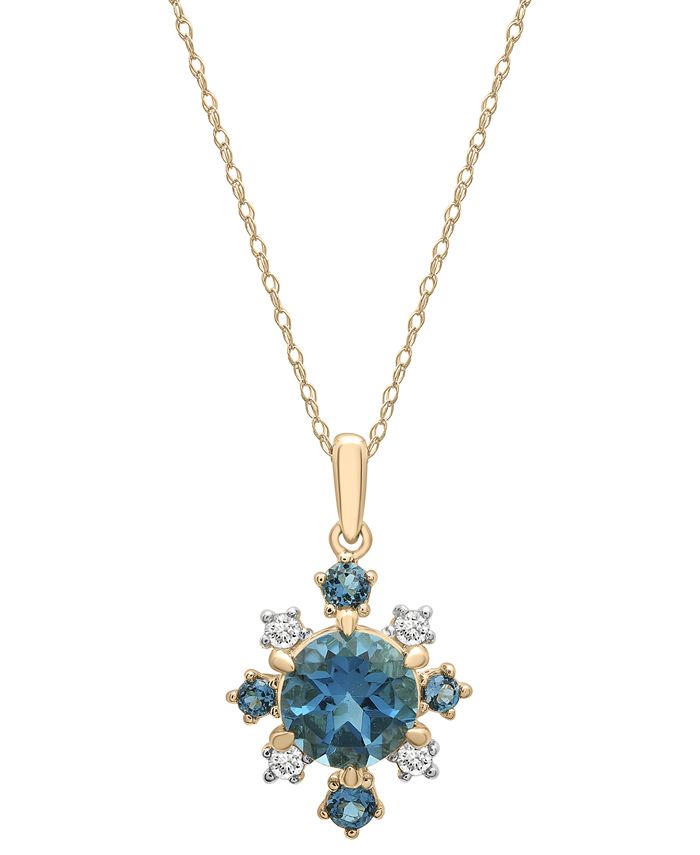 Macy's hotsell topaz necklace