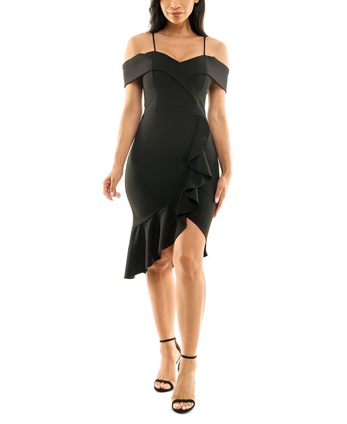 Bebe off new arrivals the shoulder dress