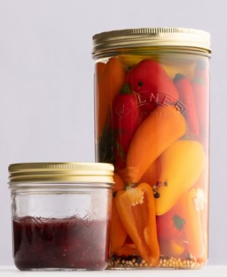 Wide Mouth Canning Jar 34 oz, Set of 6