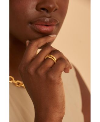 Pheonix Ring in 18k Gold- Plated Brass