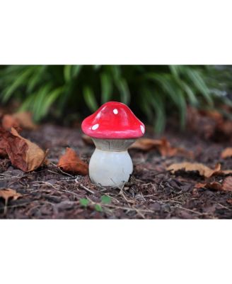 Garden Life Size Mushroom Statue, 2 pieces, Red