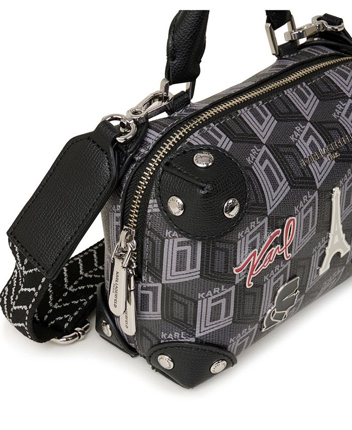 KARL LAGERFELD PARIS Small Monogram Valette Crossbody Bag Macy's