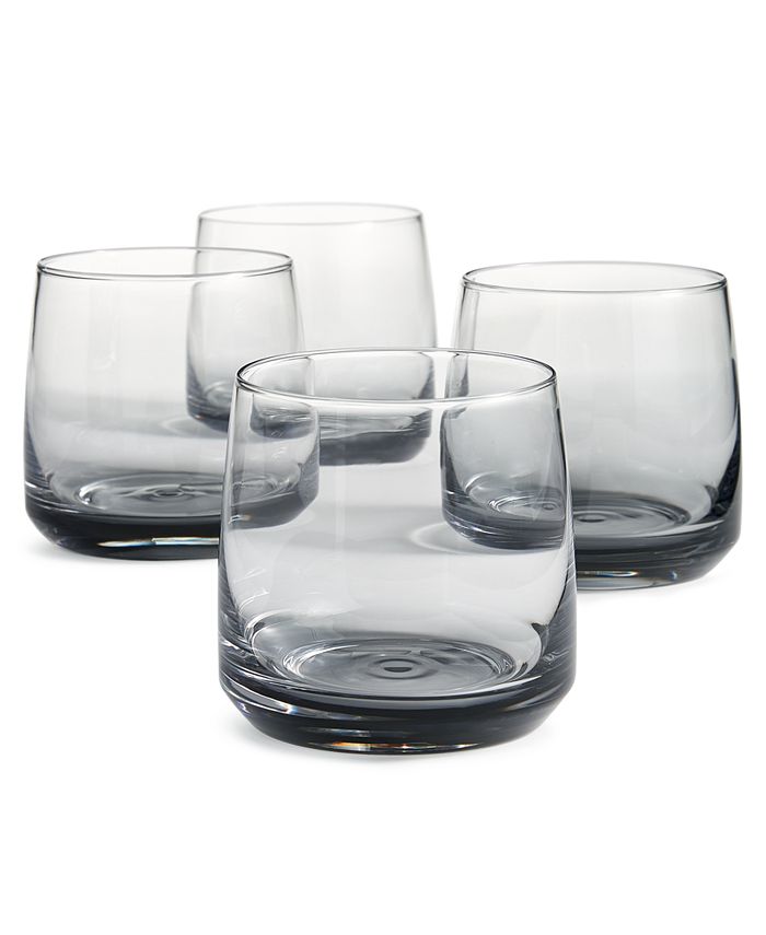 Hotel Collection Highball Glasses with Gray Accent, Set of 4, Created for Macy&s - Gray