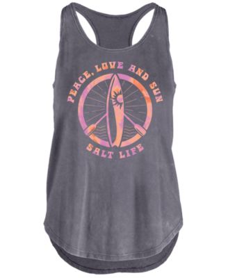 Salt Life - Women's Peace Love and Sun Cotton Tank Top