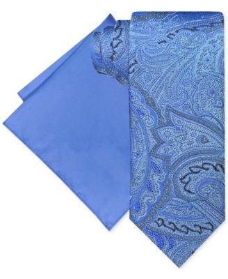 Steve Harvey - Men's Persian Classic Paisley Tie & Solid Pocket Square Set