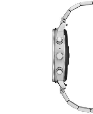 Unisex CZ Smart Wear OS Stainless Steel Bracelet Smart Watch 41mm