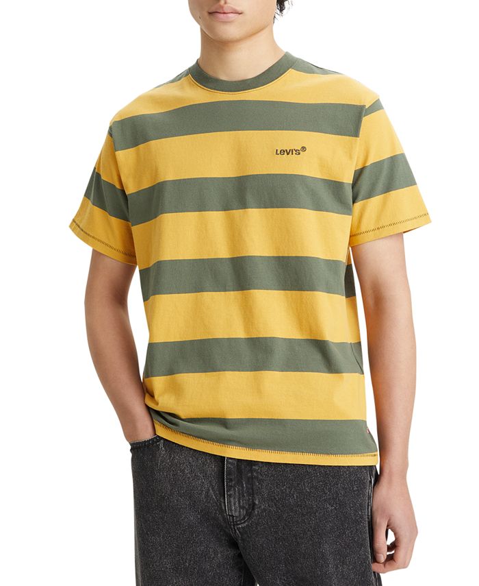 Levi's Men's Relaxed Fit Striped Short-Sleeve T-Shirt - Macy's