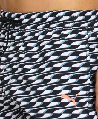 Men's 5" Geometric-Print Swim Shorts