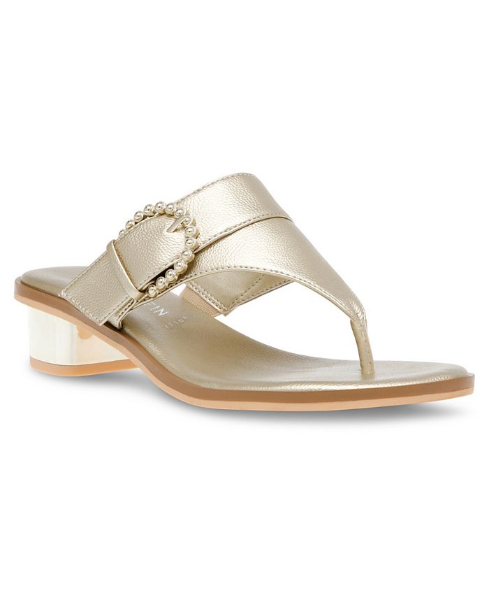 Anne klein block heel sandals online