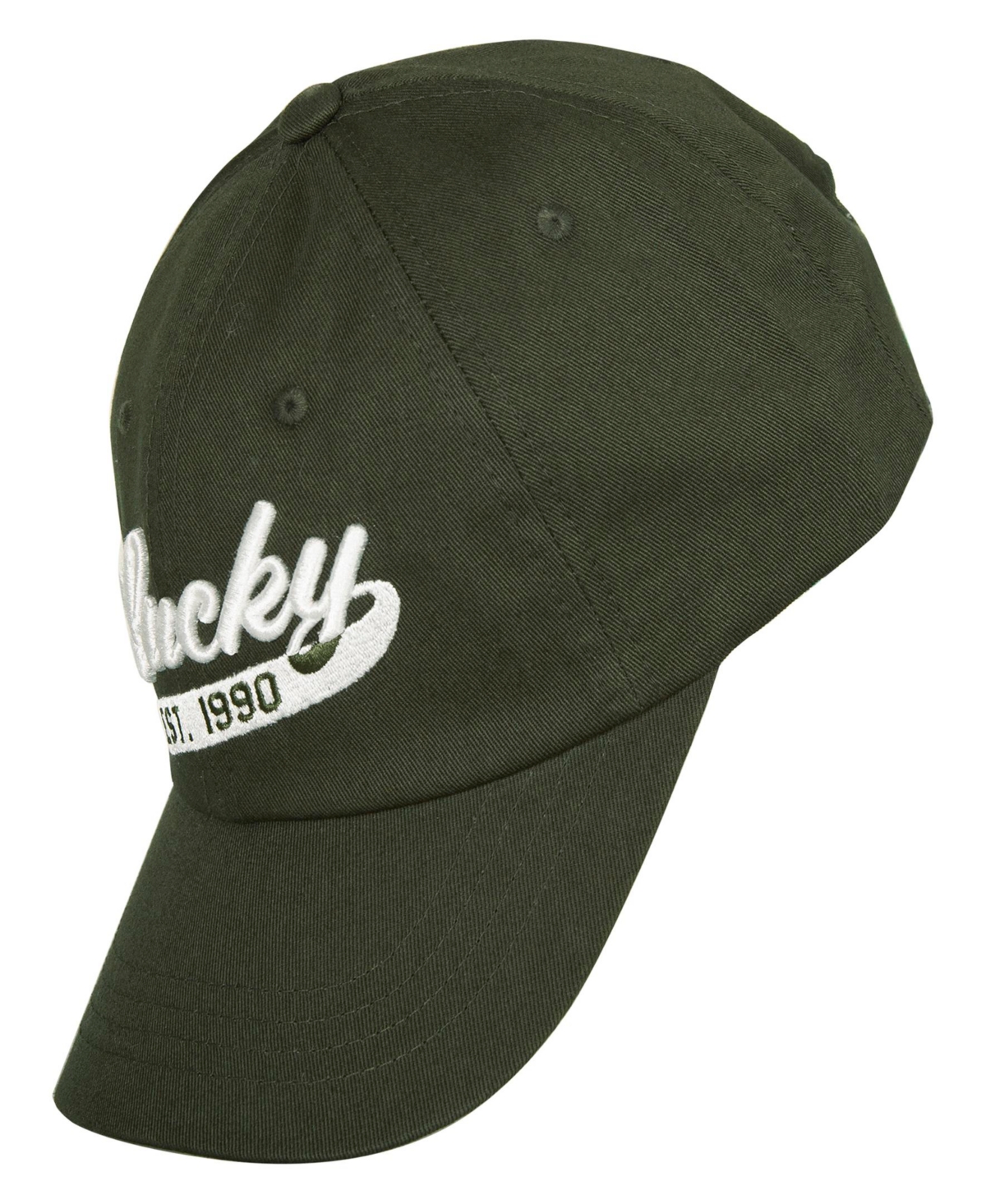 Lucky Brand Lucky 1990 Embroidered Dad Hat In Olive