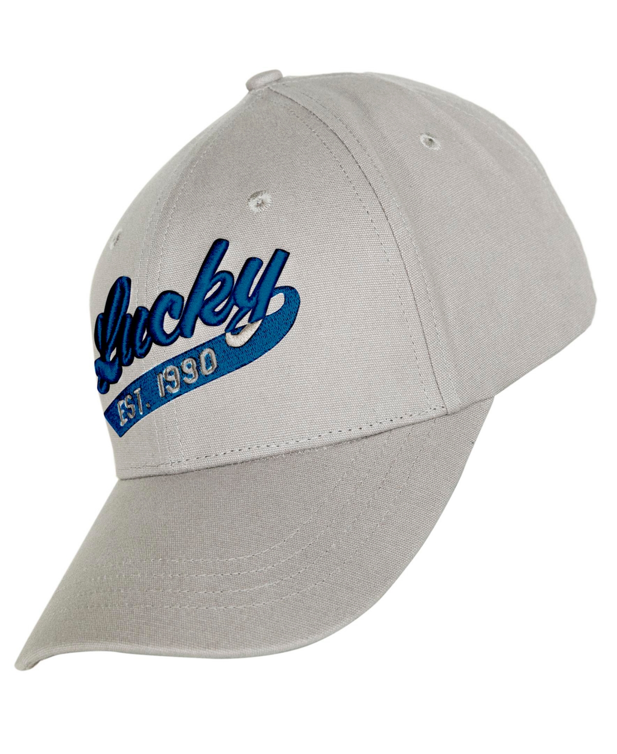 Lucky Brand Lucky 1990 Embroidered Dad Hat In Light Gray