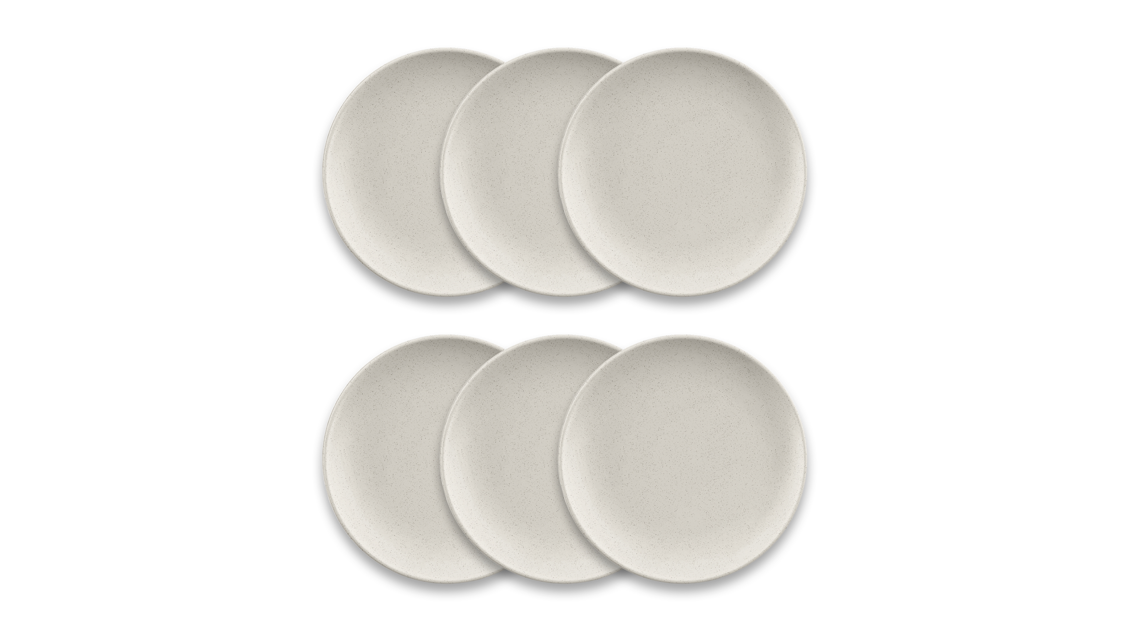 Abode Homewares Coupe Wheat Polypropylene Dinner Plate Set of 6