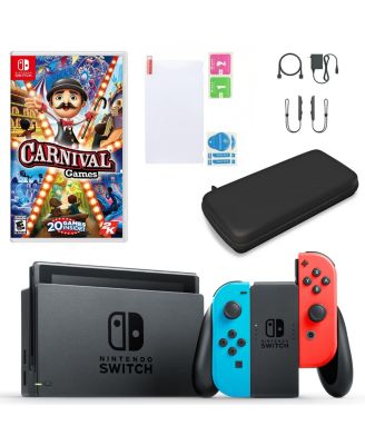 Nintendo Switch in Neon with Carnival Games Accessories Macy s