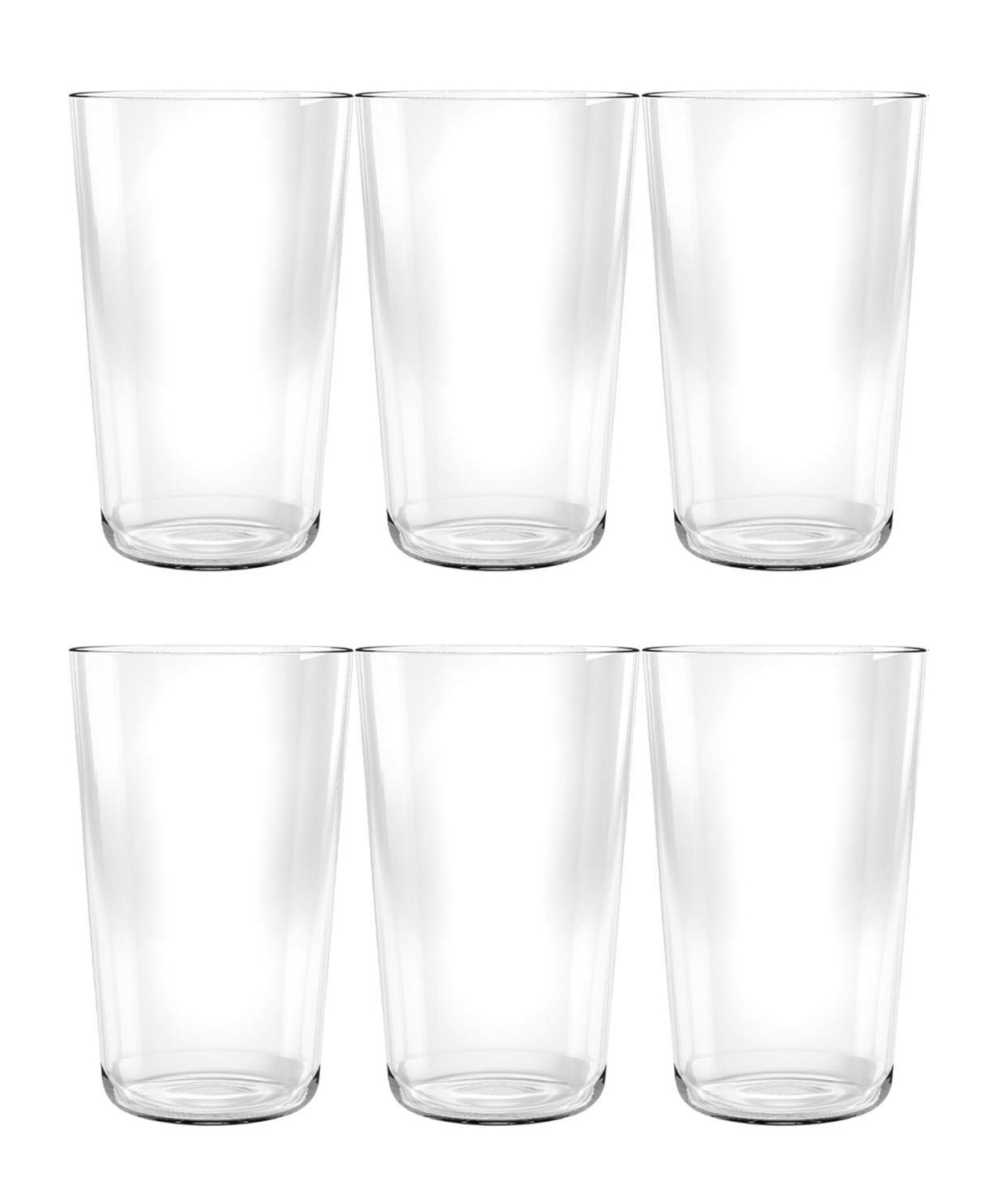 Tarhong Tritan Simple Jumbo Set Of 6 In Clear