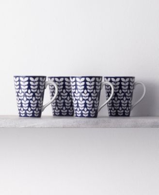 Bluefjord Set of 4 Mugs, 12 oz.