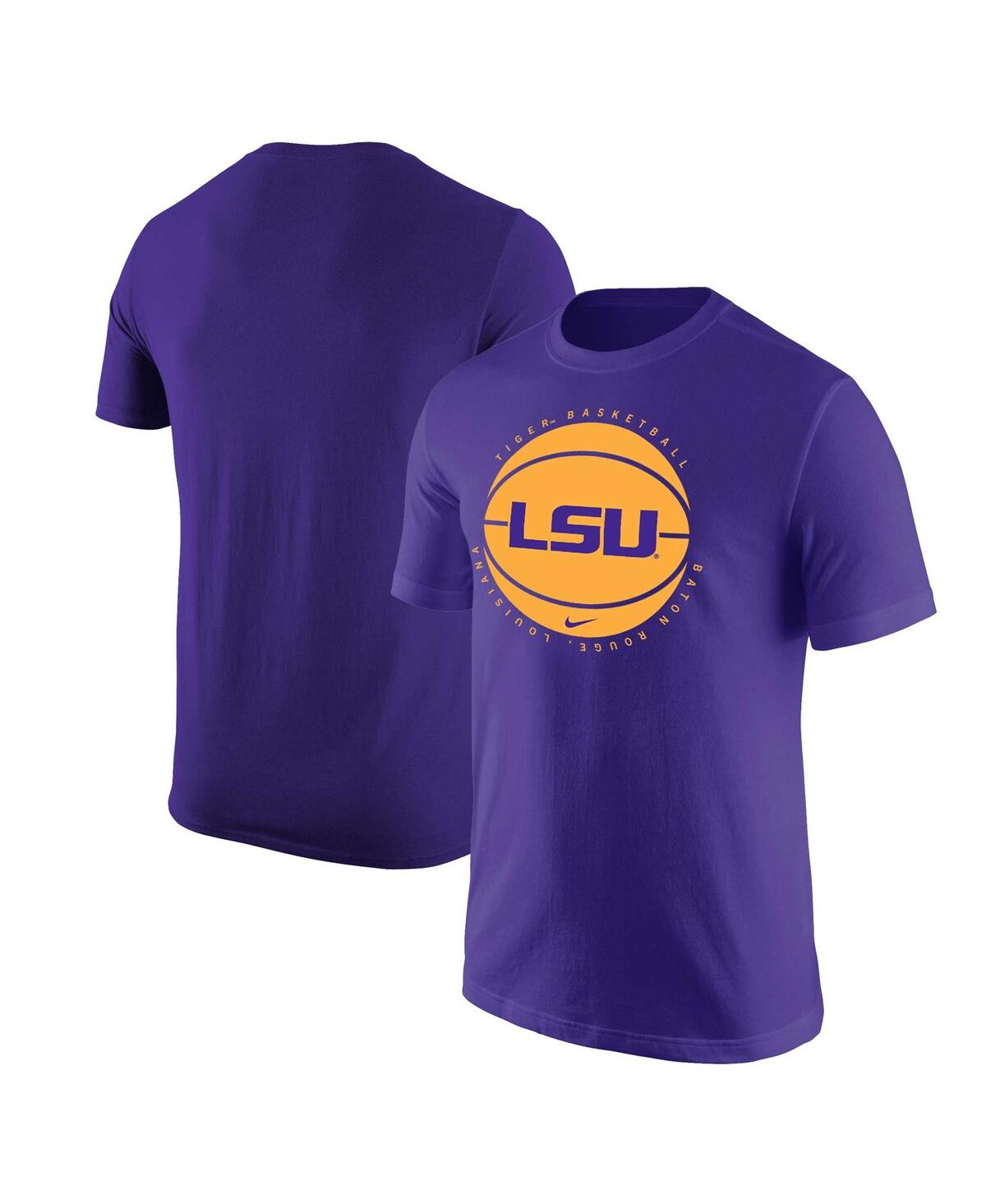 Nike Men's  Purple Lsu Tigers Basketball Logo T-shirt