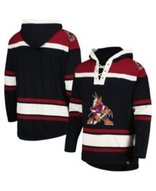 Men's Arizona Coyotes '47 Black Superior Lacer Pullover Hoodie