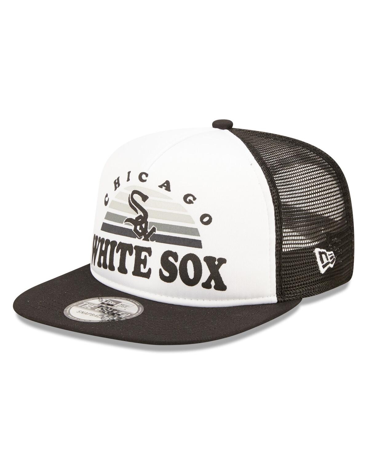 Men's New Era Black Chicago White Sox Gradient Golfer 9FIFTY Snapback Hat - Black