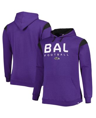 Men's Purple Baltimore Ravens Big and Tall Call the Shots Pullover Hoodie