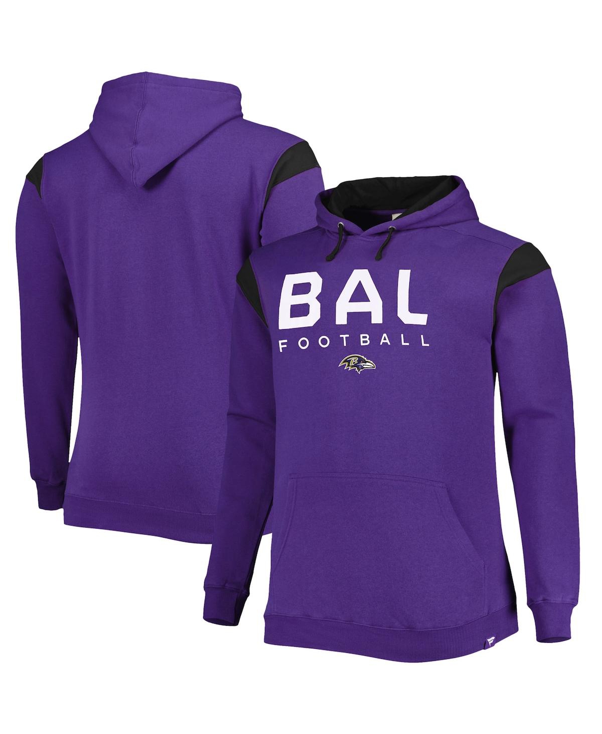 Fanatics Branded Purple Baltimore Ravens Big & Tall Call The Shots Pullover Hoodie In Purple