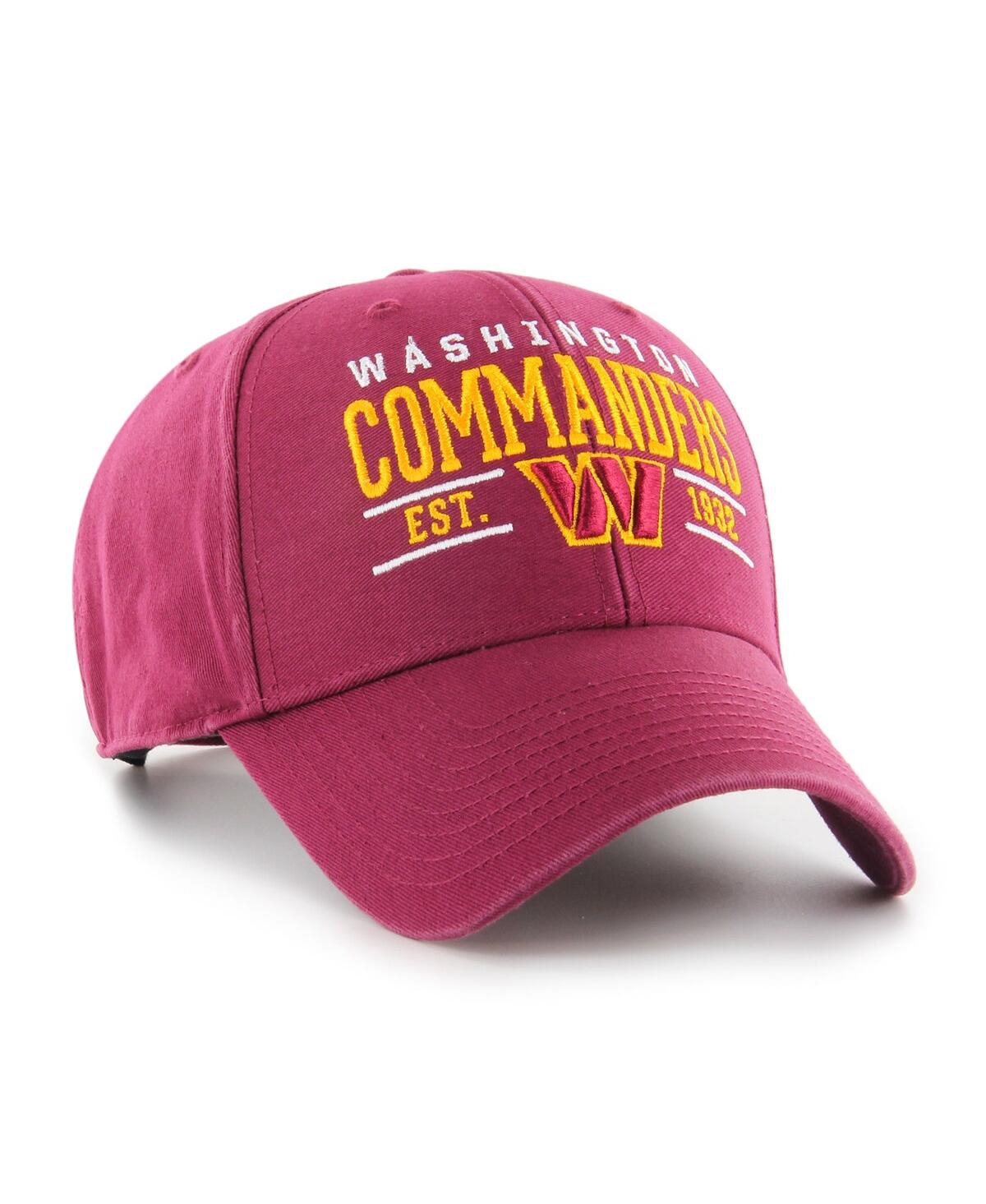 Shop 47 Brand Men's ' Burgundy Washington Commanders Centerline Mvp Adjustable Hat