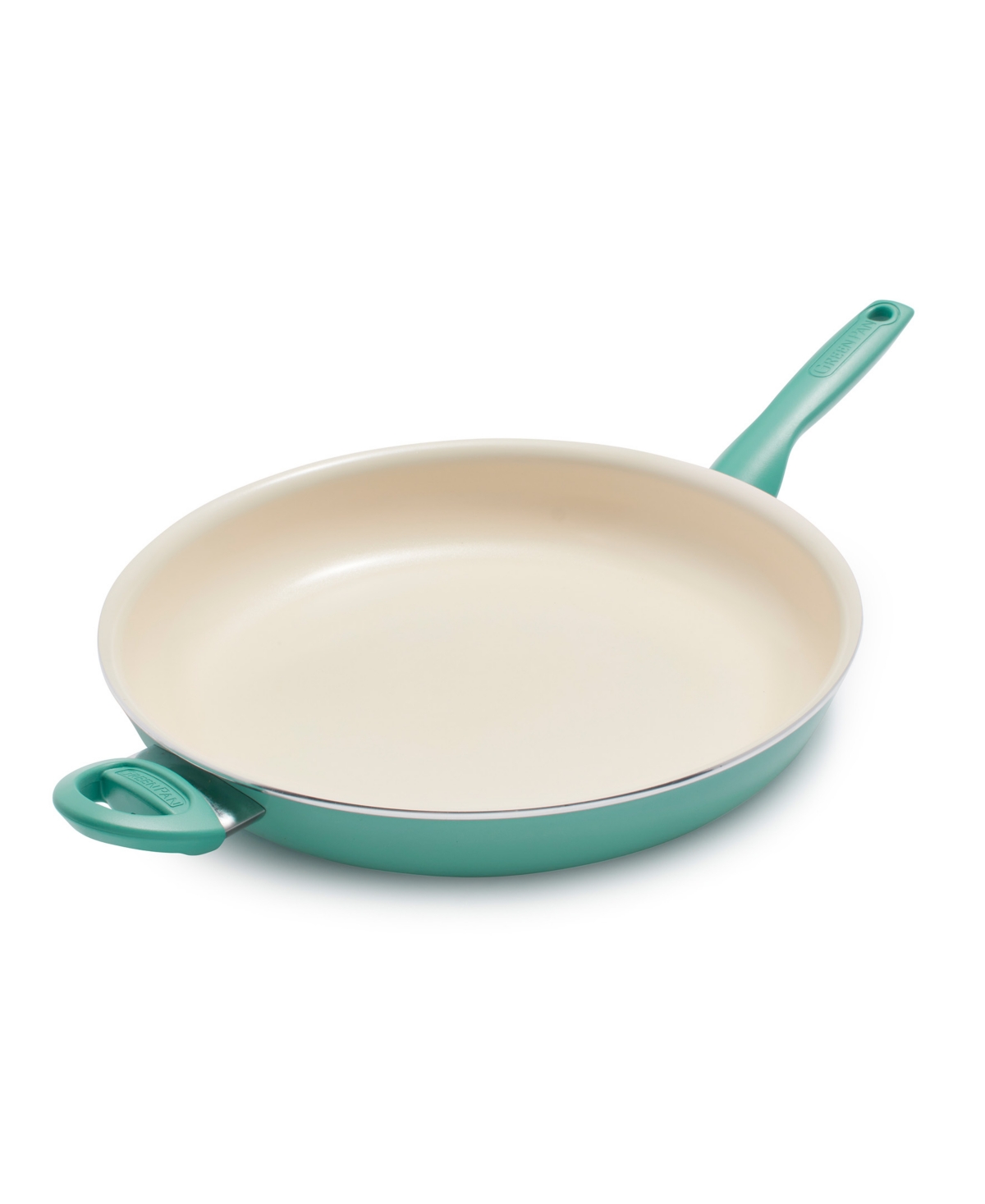 Greenpan Rio Healthy Ceramic 13.5" Nonstick Great Big Frying Pan In Turquoise