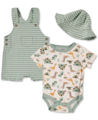 Chickpea - Baby Boys 3-Pc. Striped Shortall Set