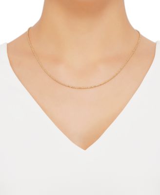 Rope Chain 20" Necklace (1-3/4mm) in 14k Yellow Gold