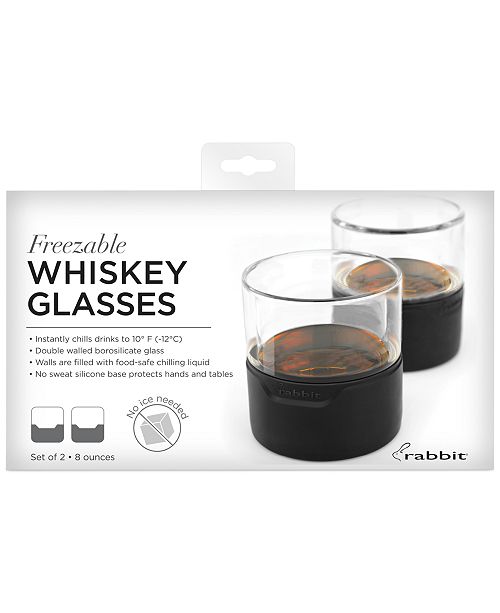 rabbit freezable beer glasses set of 2