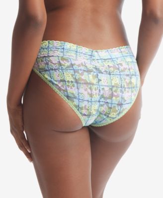 Women's Printed Daily Lace V-Kini Underwear