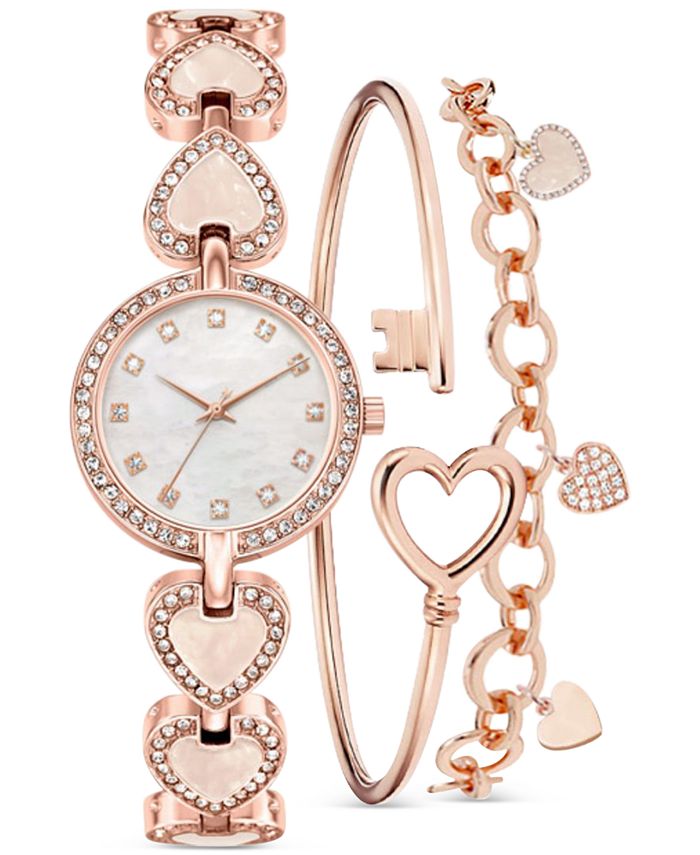 Macy's rose gold discount watch