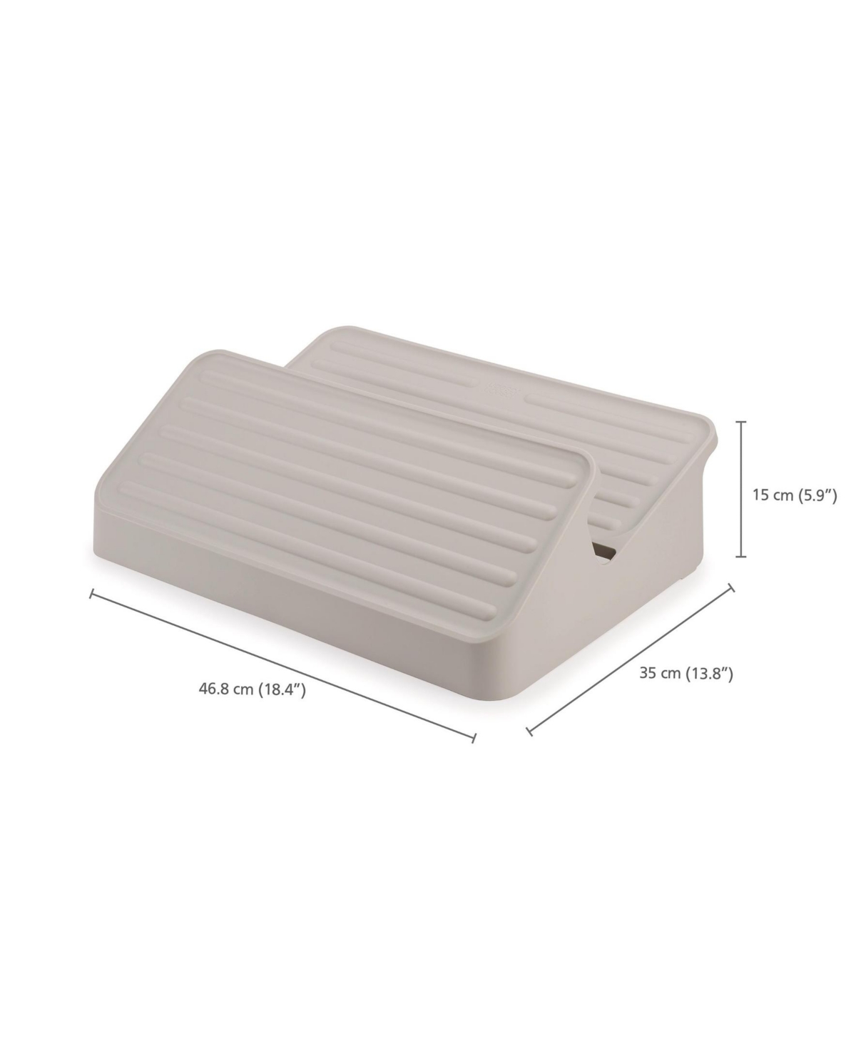 Joseph Joseph Shoe-in Large Space-saving Shoe Rack In Ecru