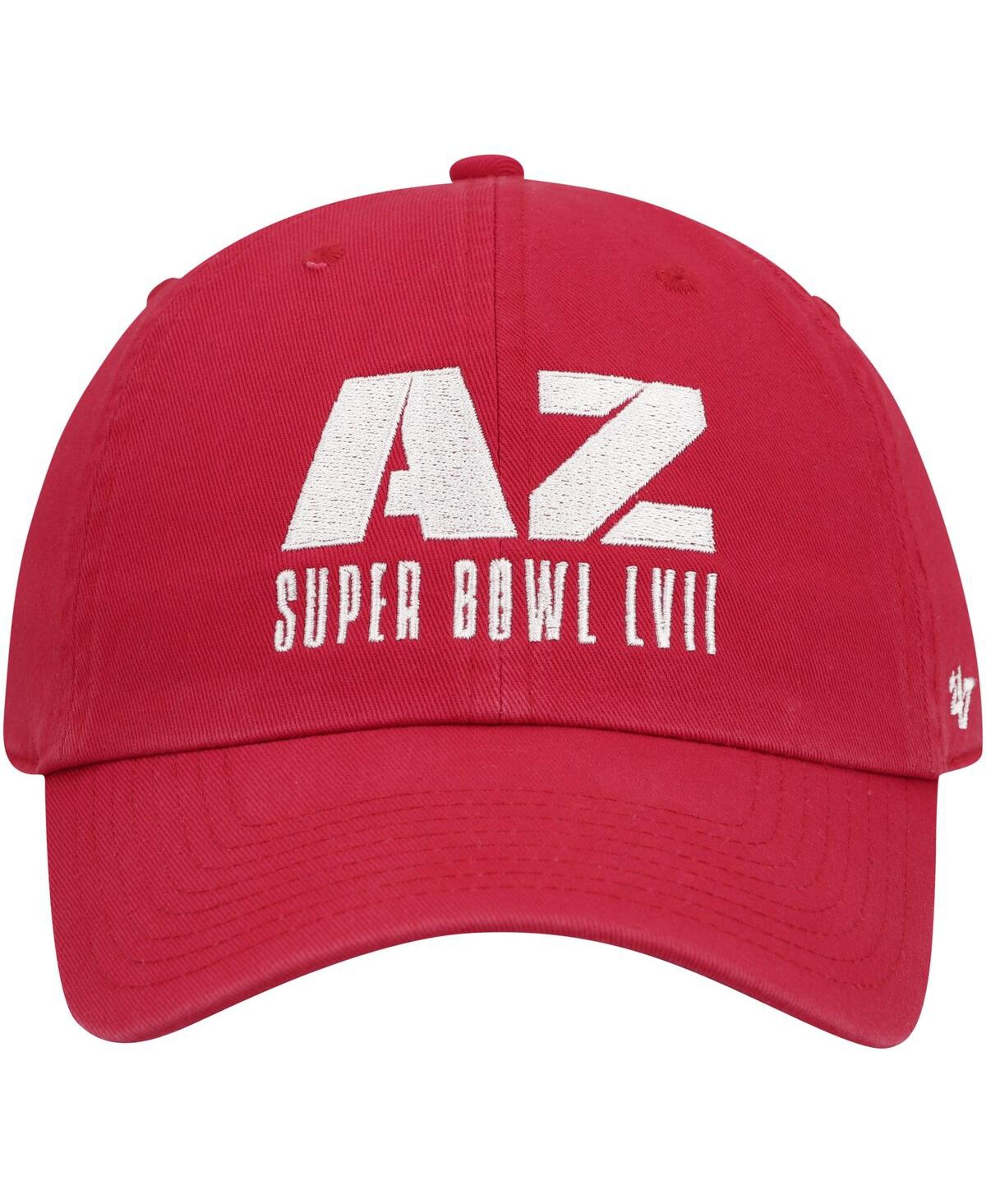 47 Brand Men's ' Red Super Bowl Lvii Script Clean Up Adjustable Hat In Red
