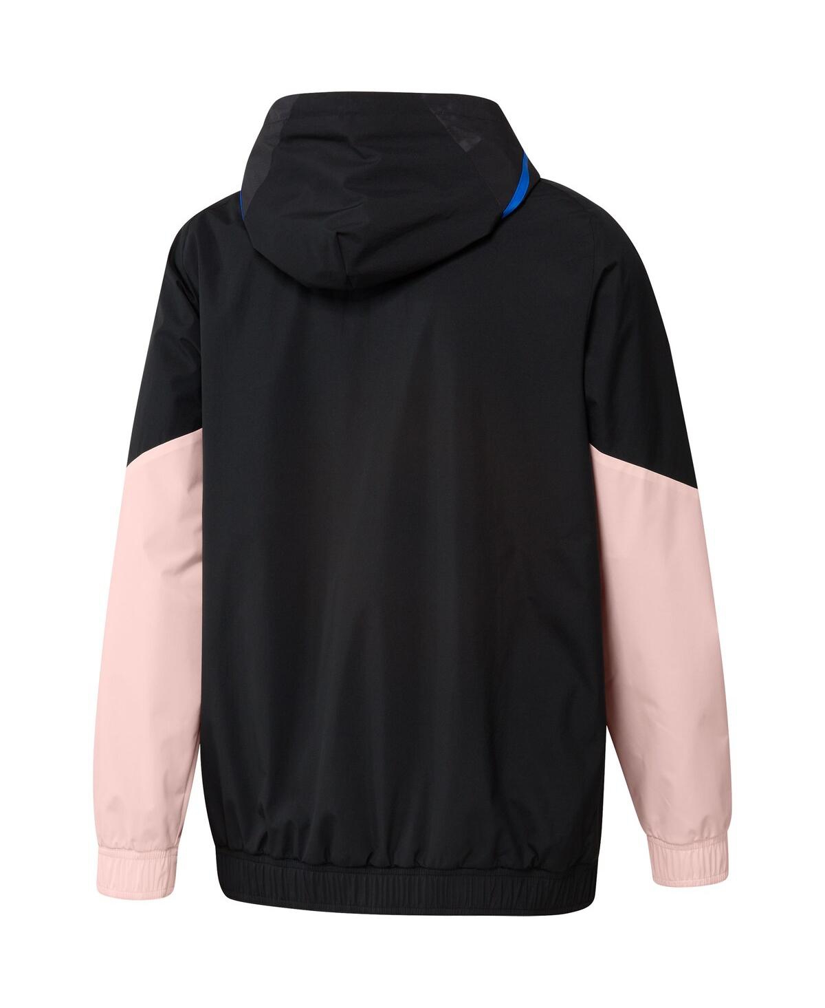 Shop Adidas Originals Men's Adidas Black Manchester United Training All-weather Raglan Full-zip Hoodie Jacket