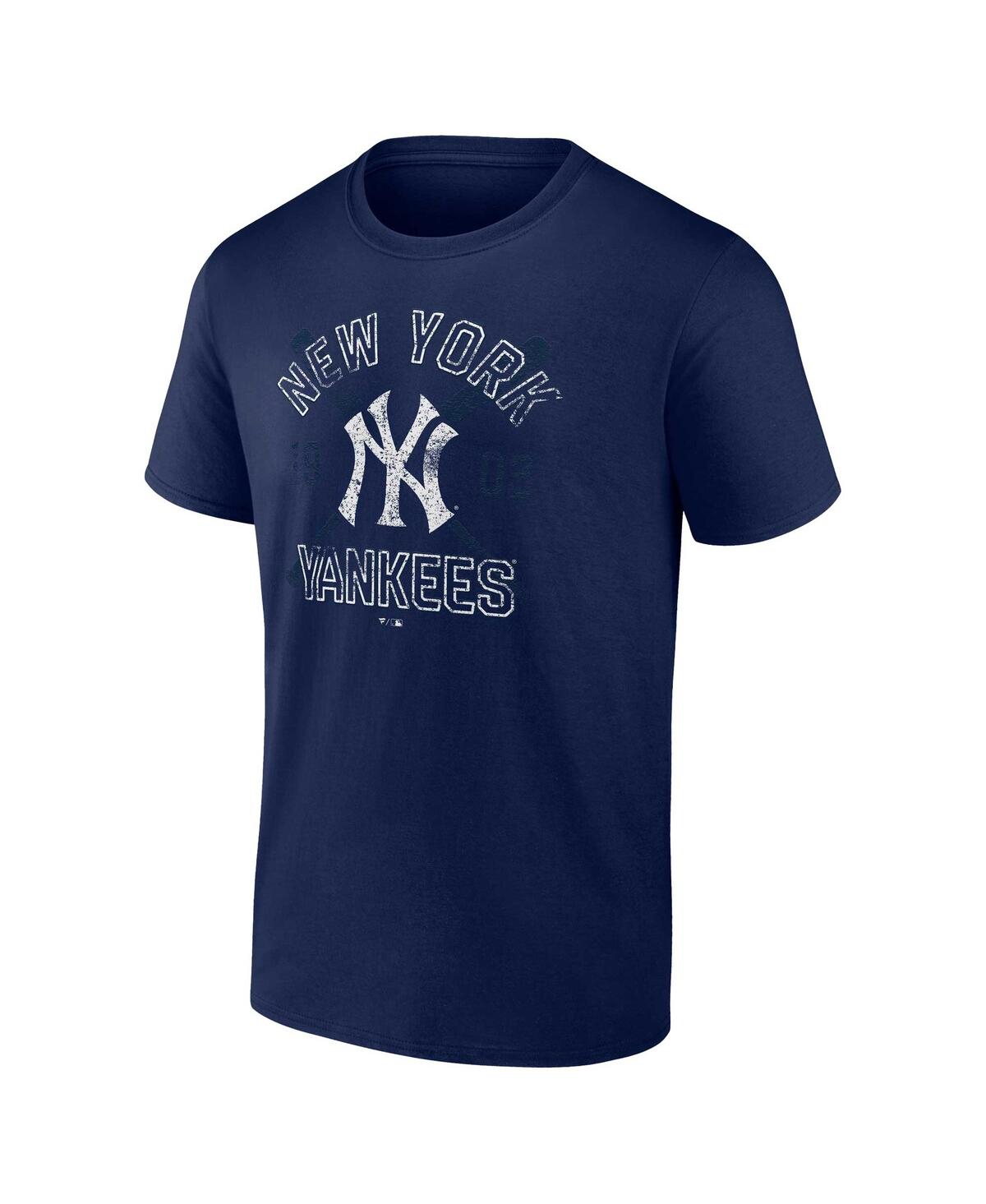 Shop Fanatics Men's  Navy New York Yankees Second Wind T-shirt