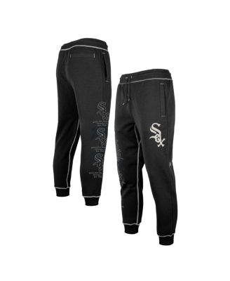 Men's Black Chicago White Sox Team Split Jogger Pants