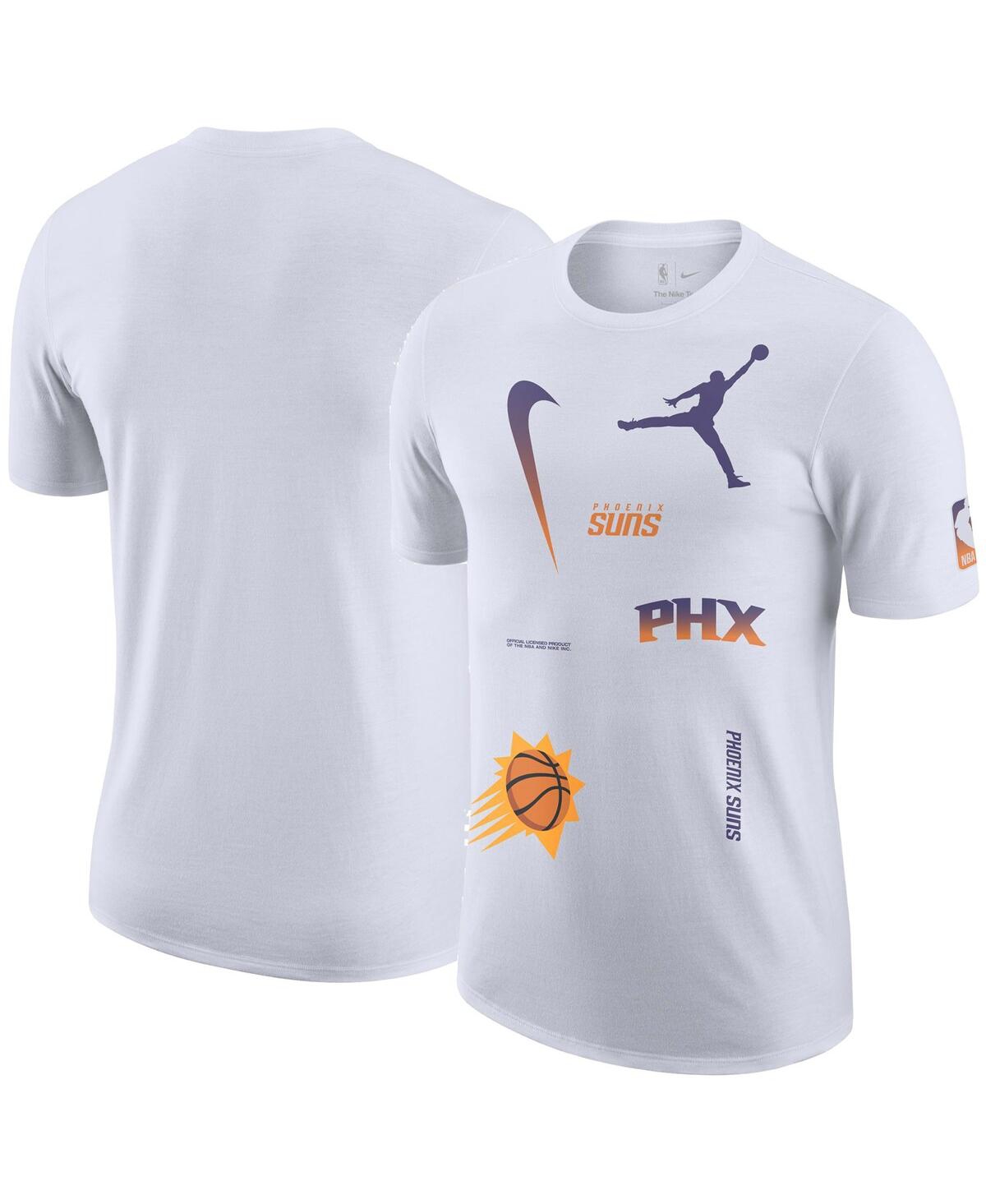 Jordan Men's  White Phoenix Suns Courtside Statement Edition Max90 T-shirt