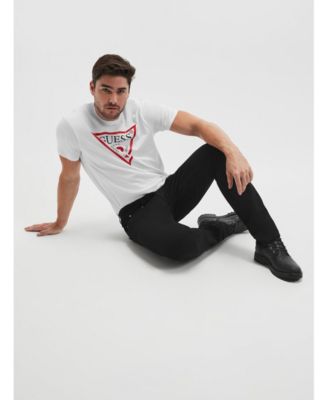 Men's Eco Davis Black Wash Slim Straight Jeans