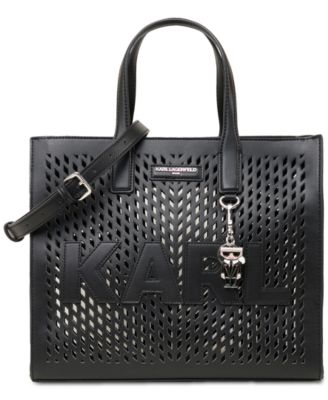 KARL LAGERFELD PARIS - Nouveau Medium Faux Leather Tote