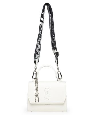 ◇STEVE MADDEN◇ロゴ スモールショルダーバッグwhite 送関込 ◇STEVE MADDEN◇ロゴ スモールショルダーバッグwhite 送関込