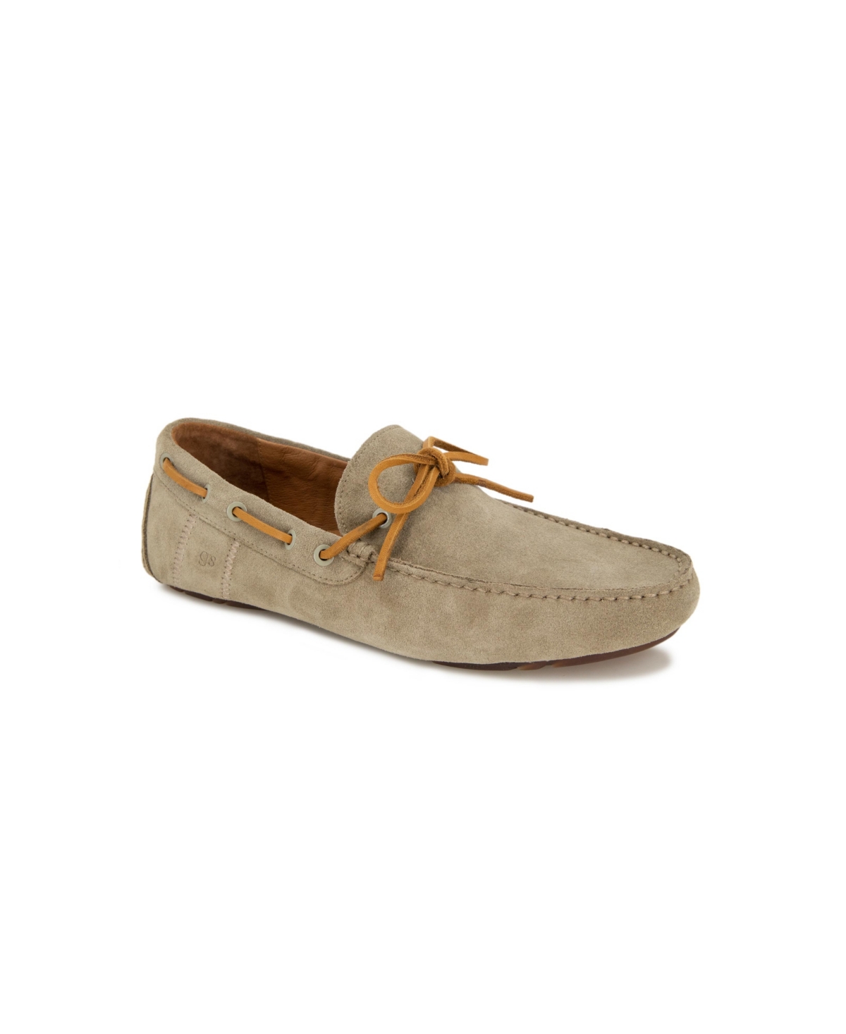 Gentle Souls Men's Nyle Driver Boat Slip-on Shoes In Taupe Suede