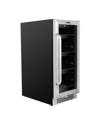 15 inch Built-In 80 Can Undercounter StainlessSteel Beverage Refrigerator