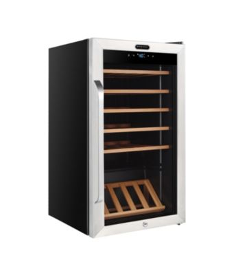 34 Bottle Freestanding Stainless Steel Refrigerator With Digital Control